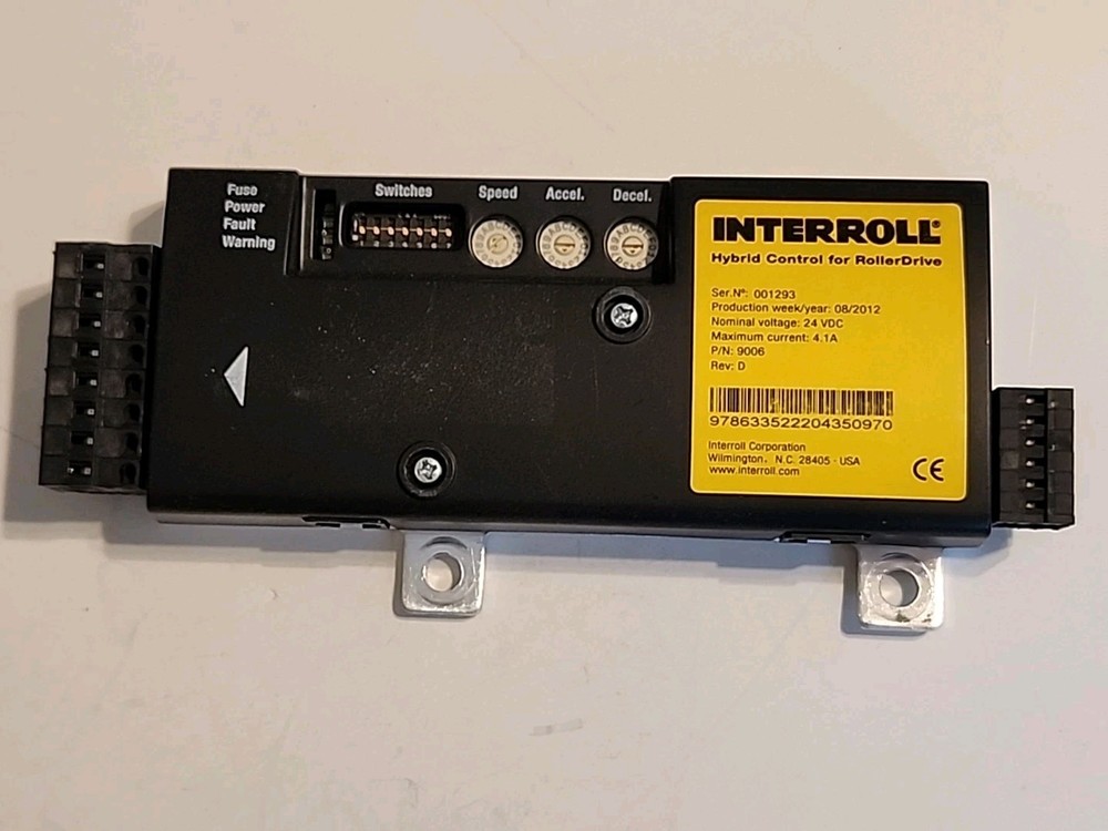 INTERROLL 9006 Hybrid Control Module For Rollerdrive, Rev. D - Warranty