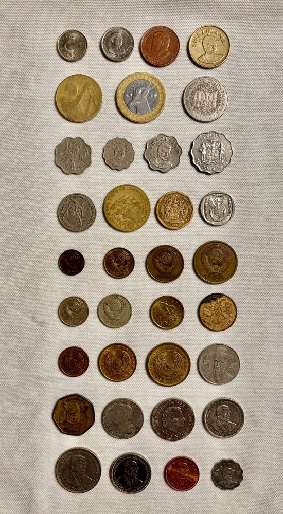 35 Assortment World Wide Coins.