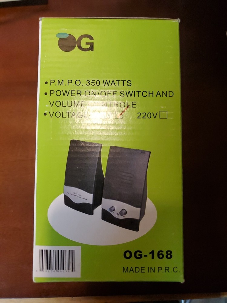 OG Multi Media Speakers OG-168 Computer Speaker