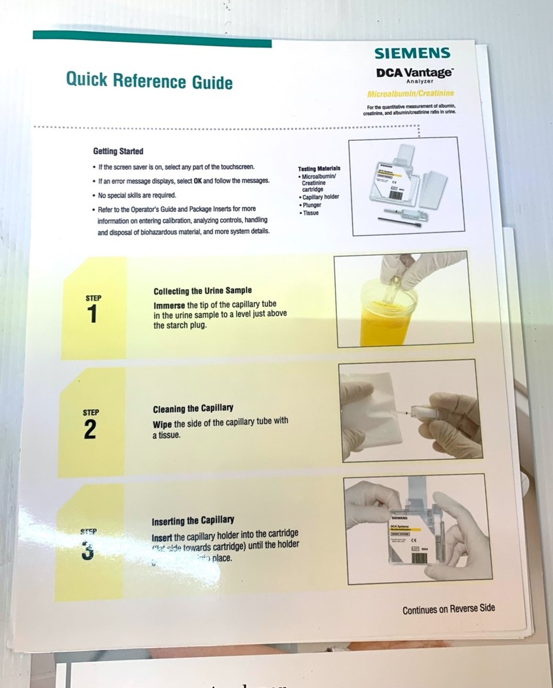 Siemens DCA Vantage Blood Analyzer - Came From Working Environment S8564