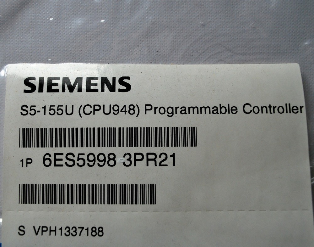 Siemens Simatic 6ES5998-3PR21 Programmable Controller Programming Guide - - NEW