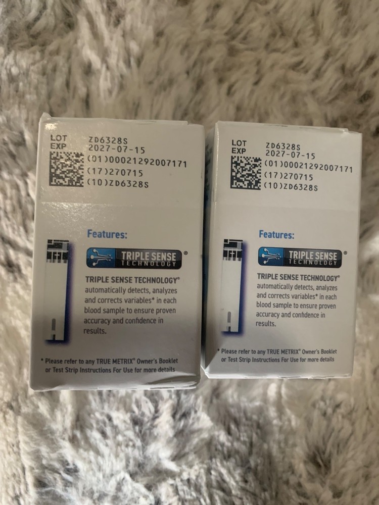 (2) Boxes Blood Sugar Test Strips