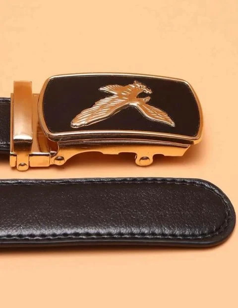 Men Eagle Decor Automatic Buckle Belt