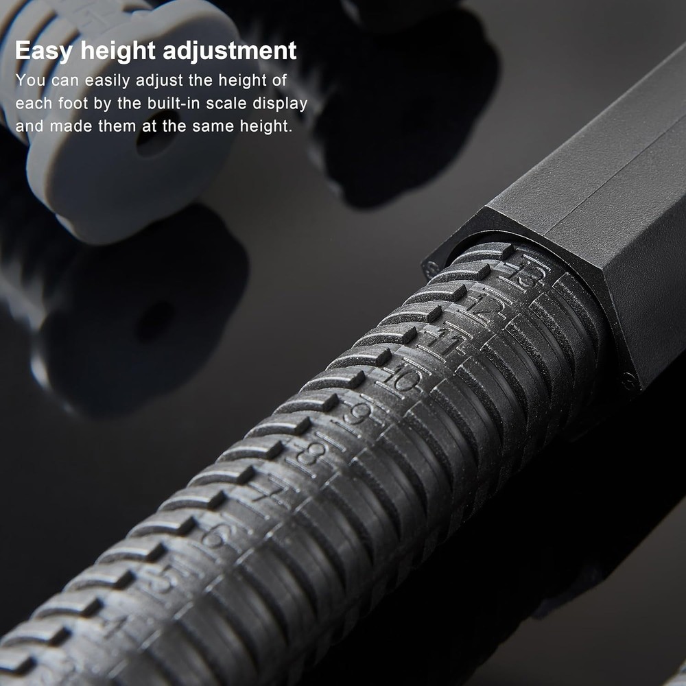 4 Pieces 12 Inch Bed Legs Replacement for Adjustable Bed Frame Base, Felt Bottom