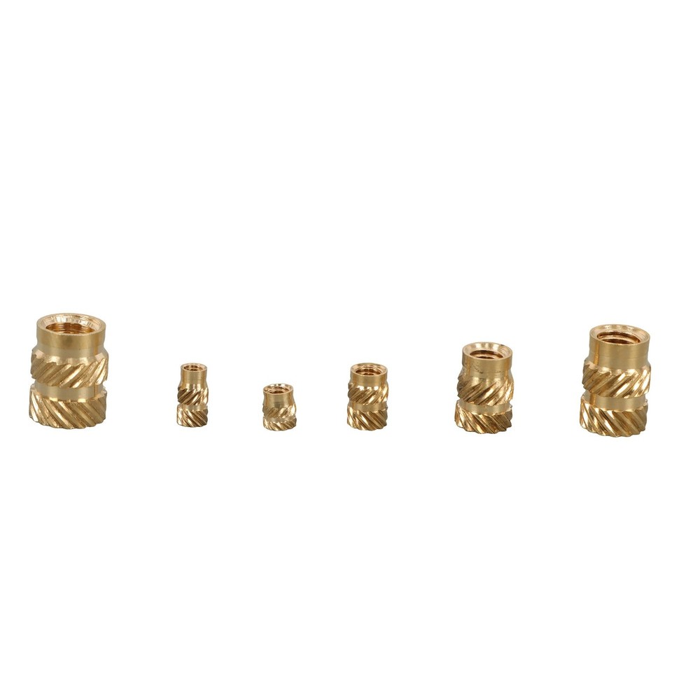 350Pack Threaded inserts kits M2-M6 Metric Internal Thread Rolled Copper Inserts