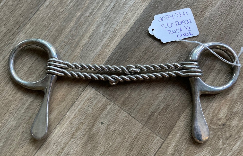 5.5” Double Twist Half Cheek Horse Bit