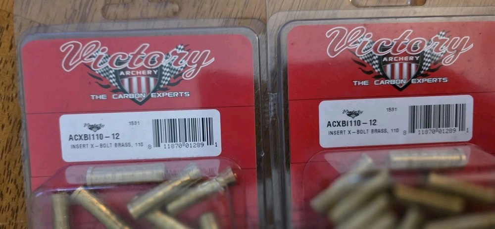 Victory Crossbow Bolt Brass Inserts