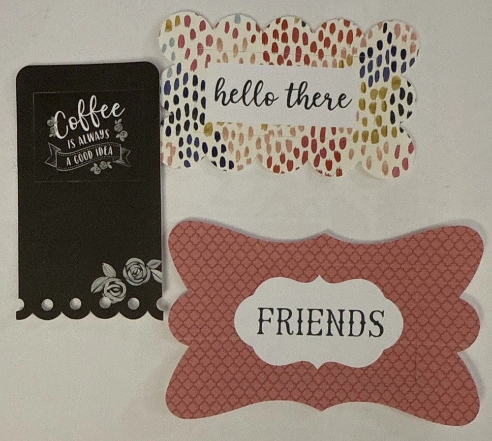 COFFEE FRAMES & TAGS EPHEMERA Die-Cut Set(33pc) Echo Park•Drinks•Card Making•