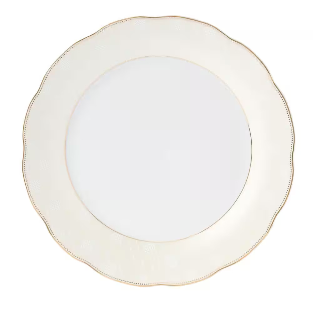 24-Piece Formal Gold Accent Porcelain Dinnerware Set