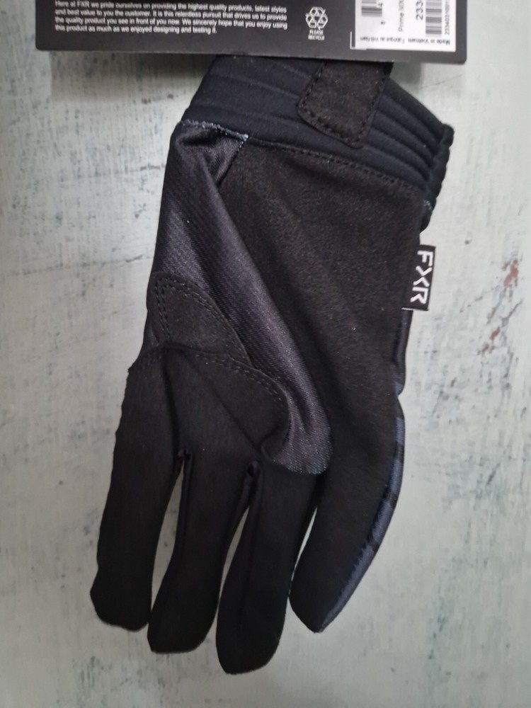 FXR Prime MX Glove Black/White Size Medium