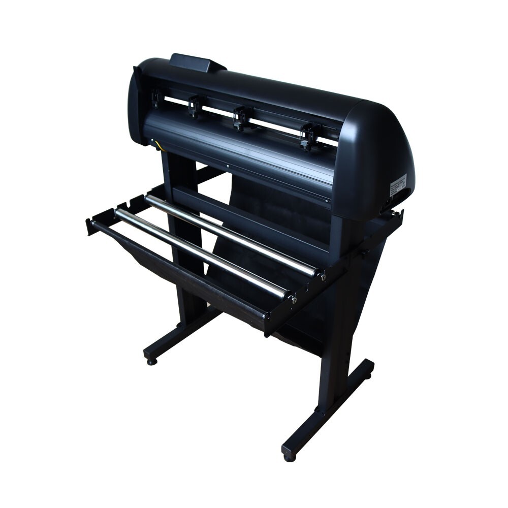 Vinyl Cutter Machine, 24 in Max Paper Feed Cutting Plotter with Automatic Edge I