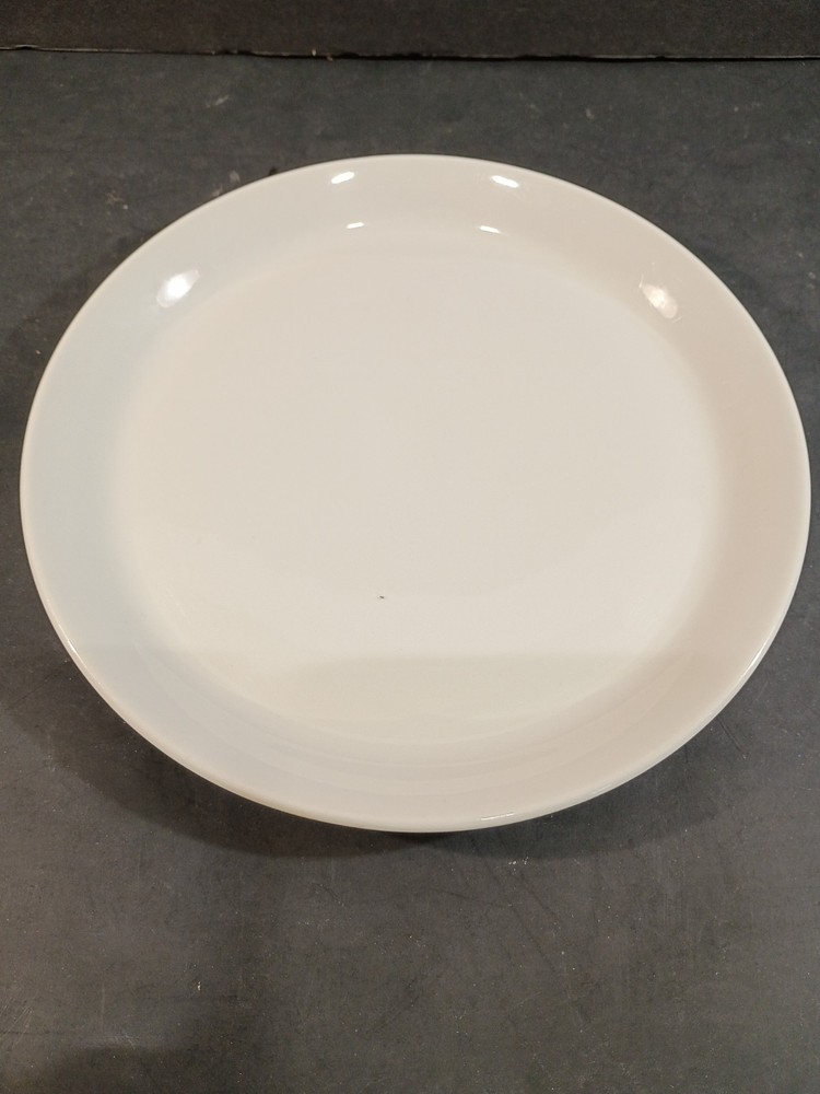 Form Shenango cheese plate white Approx. 8" diameter VGC