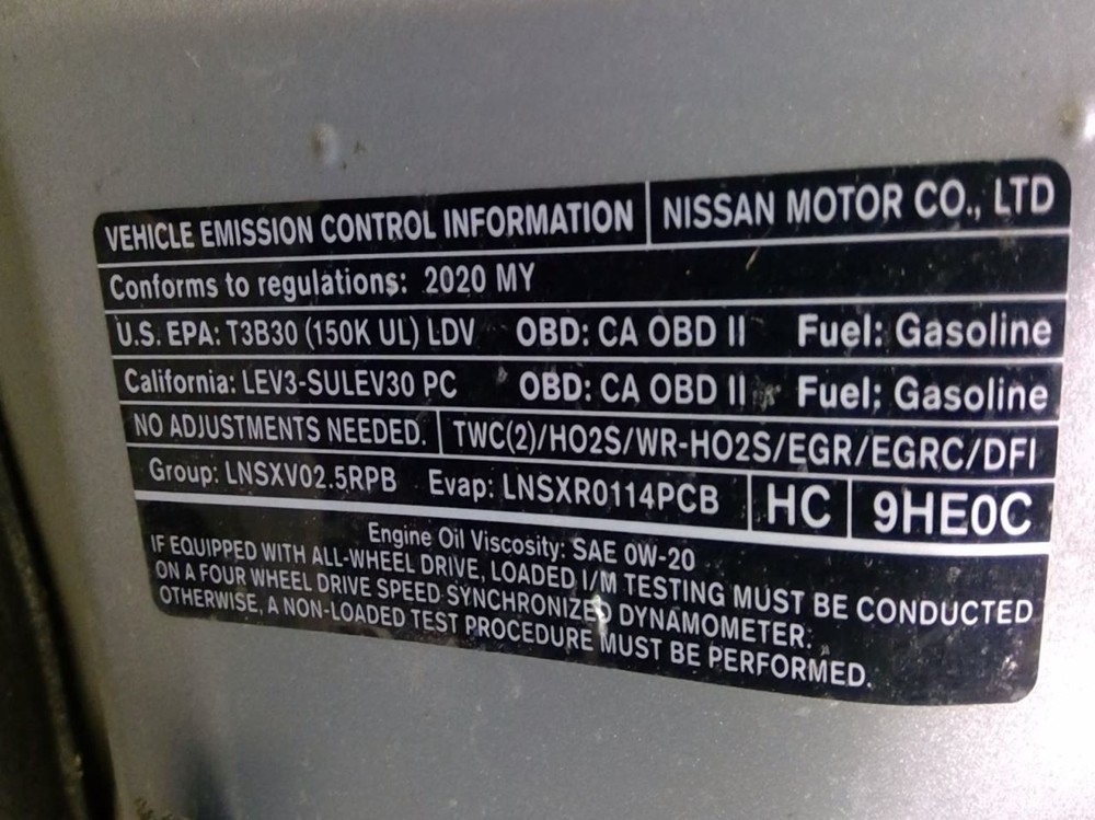 ALTIMA 2020 Transmission Shift 965210