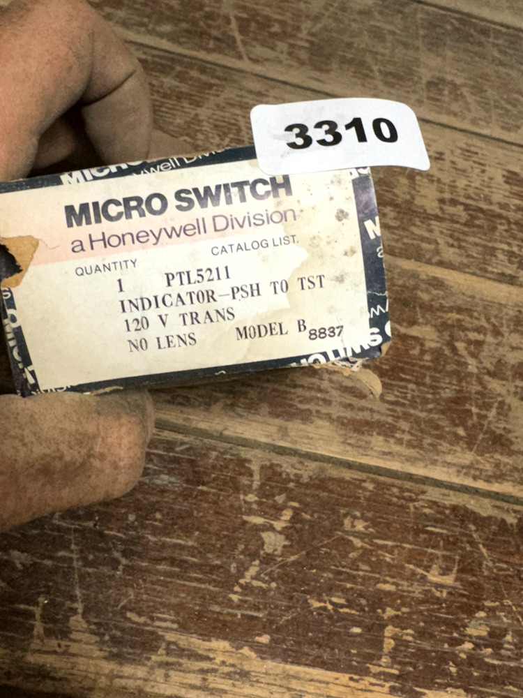 Honeywell PTL5211 120V Trans No Len Micro Switch