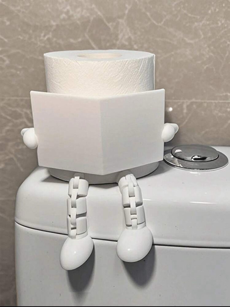 White Durable Toilet Paper Holder