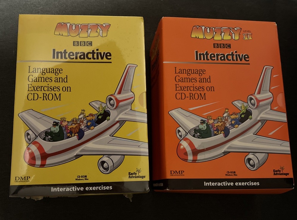 2 Sets BBC MUZZY INTERACTIVE CD-ROM Spanish Language Ed. 1-Sealed/1-Open  L.v2