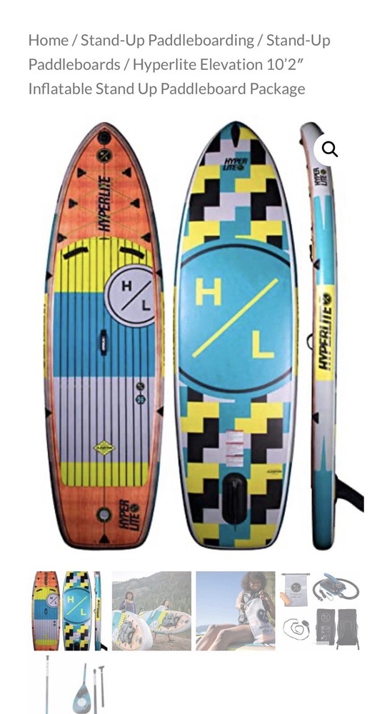 Kayak Hyperlite Elevation 10'2" Inflatable Stand-Up Paddleboard