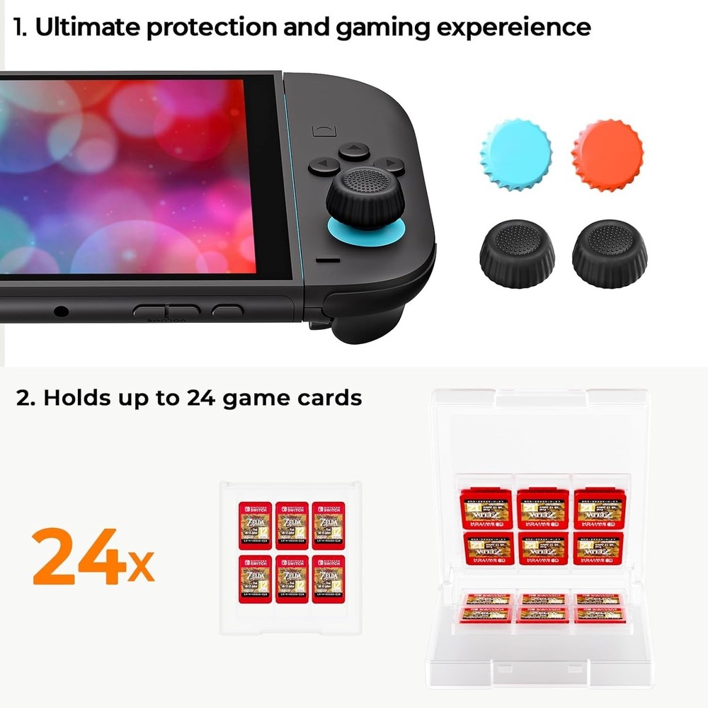 NEW Nintendo Switch 2 16-in-1 Accessories Bundle, Switch Pro Controllers 2, Joyc