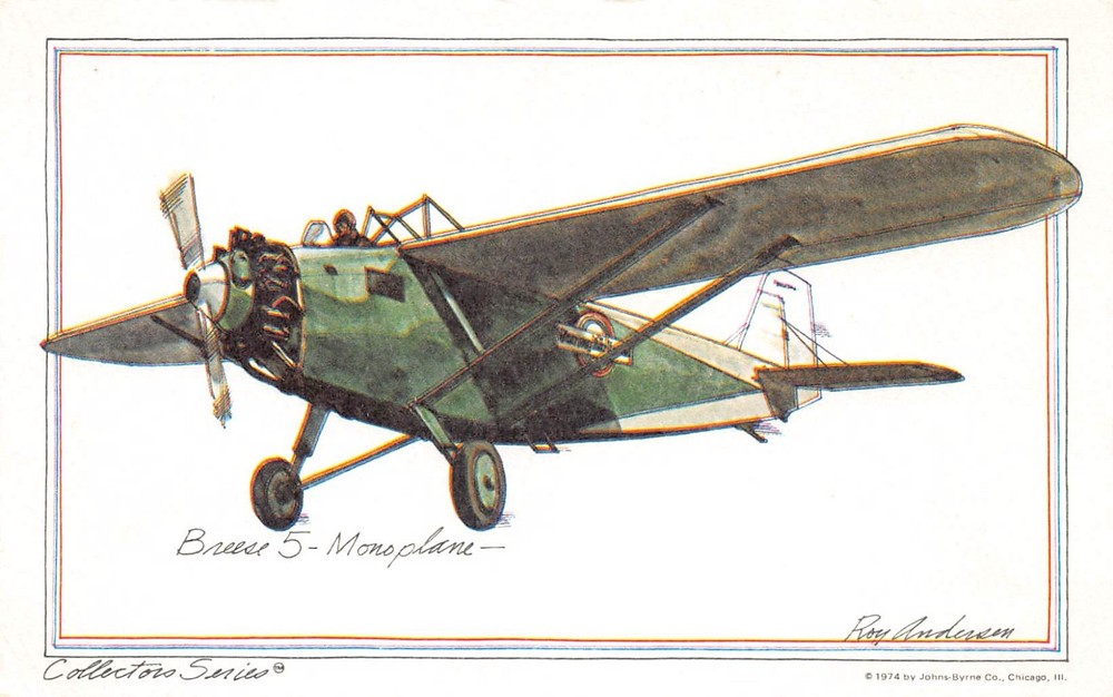Airline Postcards          BREESE 5    MONOPLANE