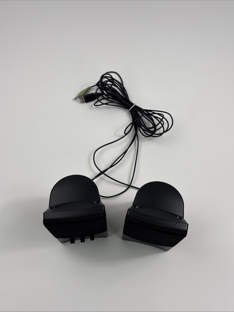 Compaq FLC Presario Computer Speaker System Wired Black