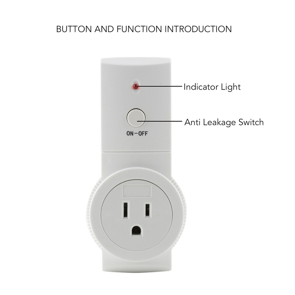 Wireless Switch Socket Kit Efficient Remote Control Function For Home Use New