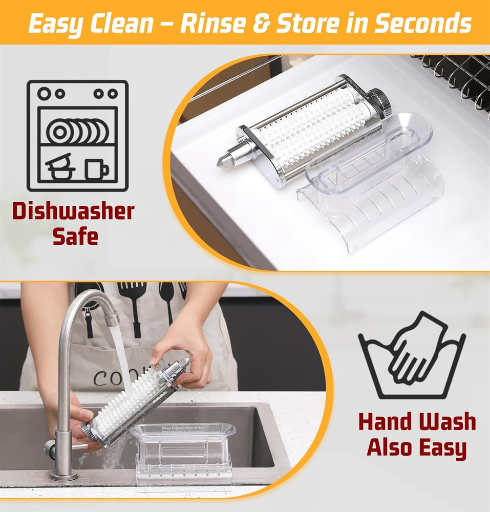 Adjustable 3 Thickness Meat Tenderizer Attachment for Kitchenaid Stand Mixers