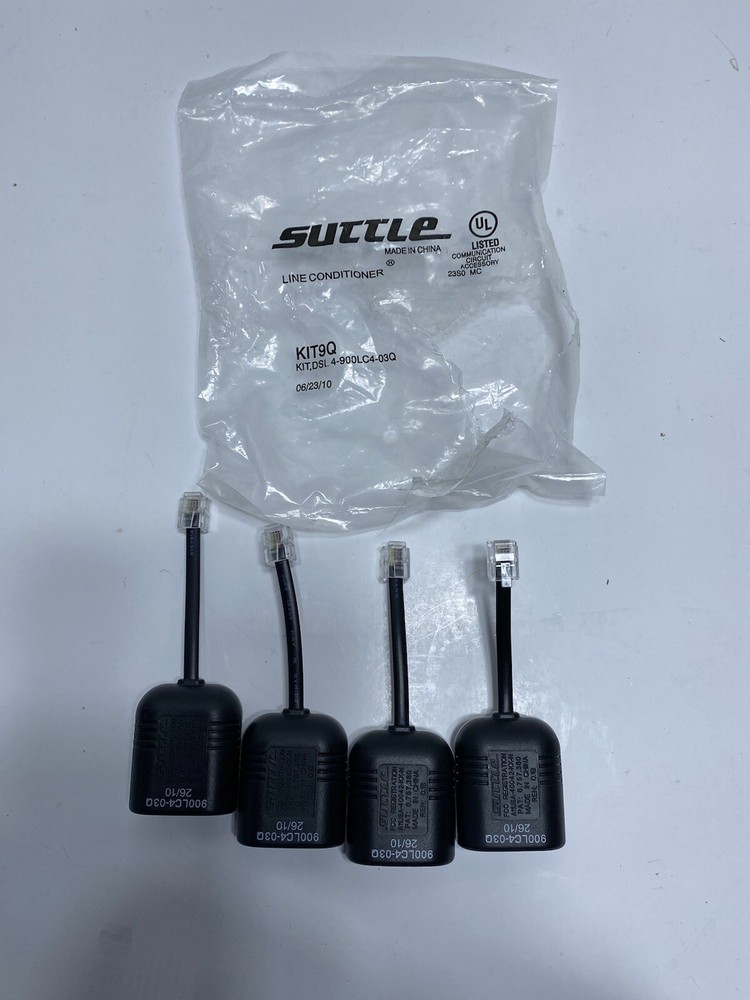 4 Lot Suttle DSL Phone Line Conditioner Kit 9Q