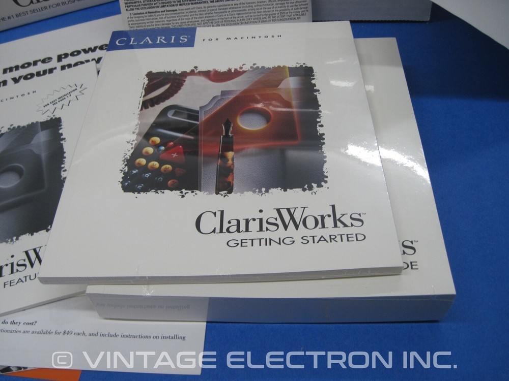Vintage Apple Macintosh ClarisWorks Software - V2.1 - Complete Software 1993