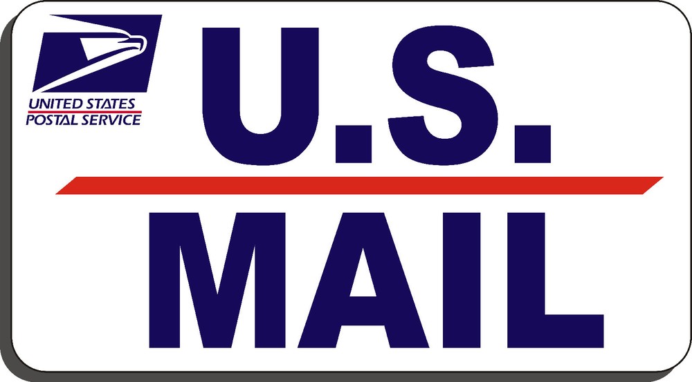 US Mail Magnetic Sign "U S MAIL" Door Protector