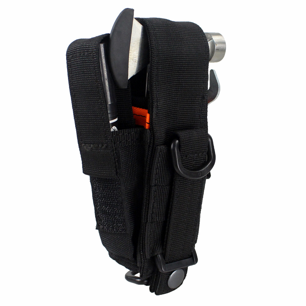 Molle Multi Tool Organizer Pouch Multiple Pocket Holder for Plier Flashlight