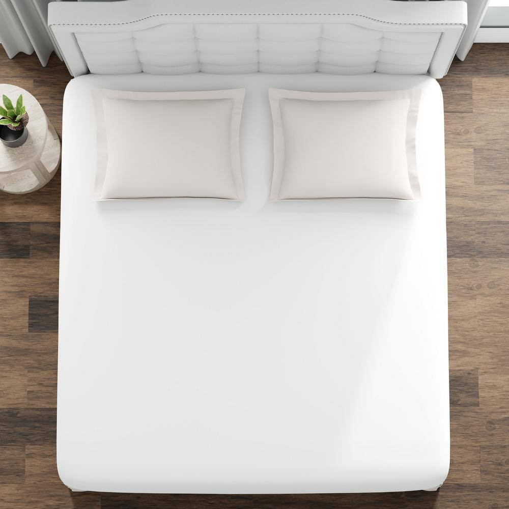 Waterproof Vinyl Fitted Queen Mattress Protector