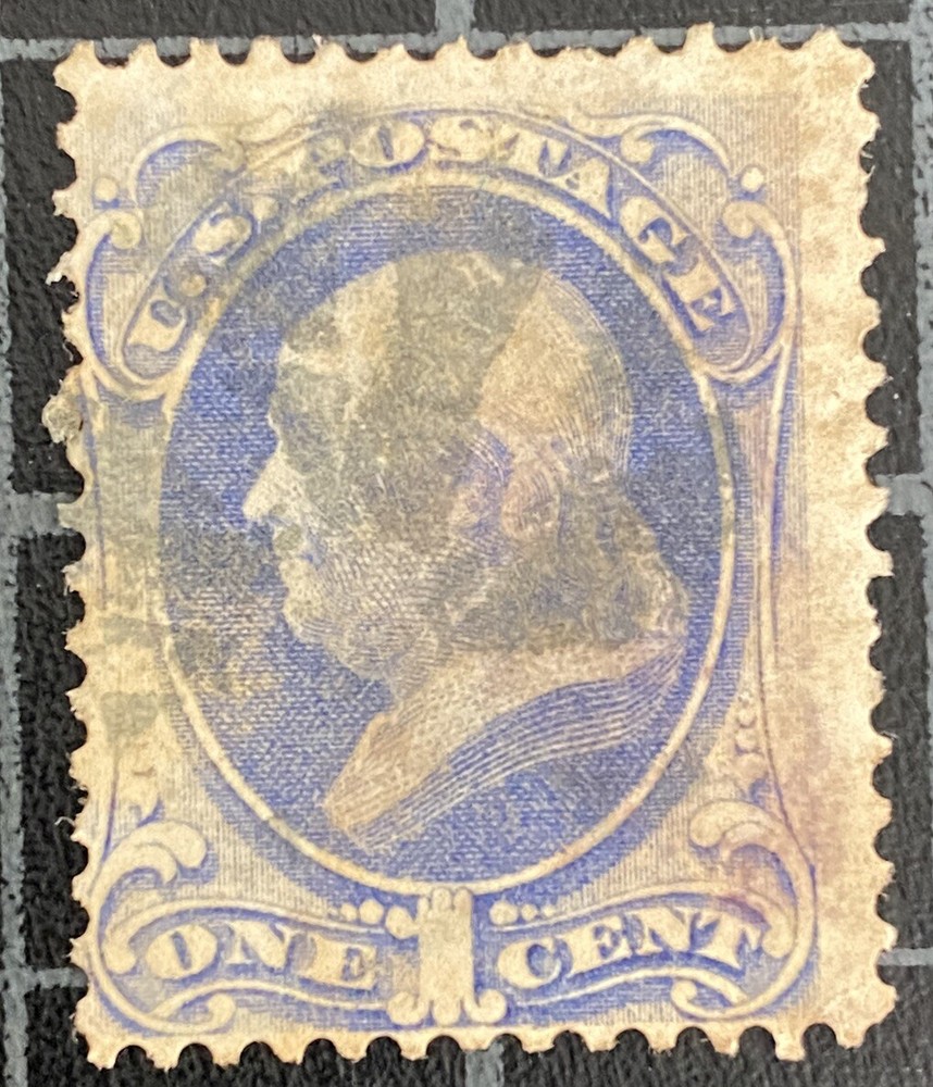 US Stamps- SC# 145 - Used - Toned - SCV =   $20.00