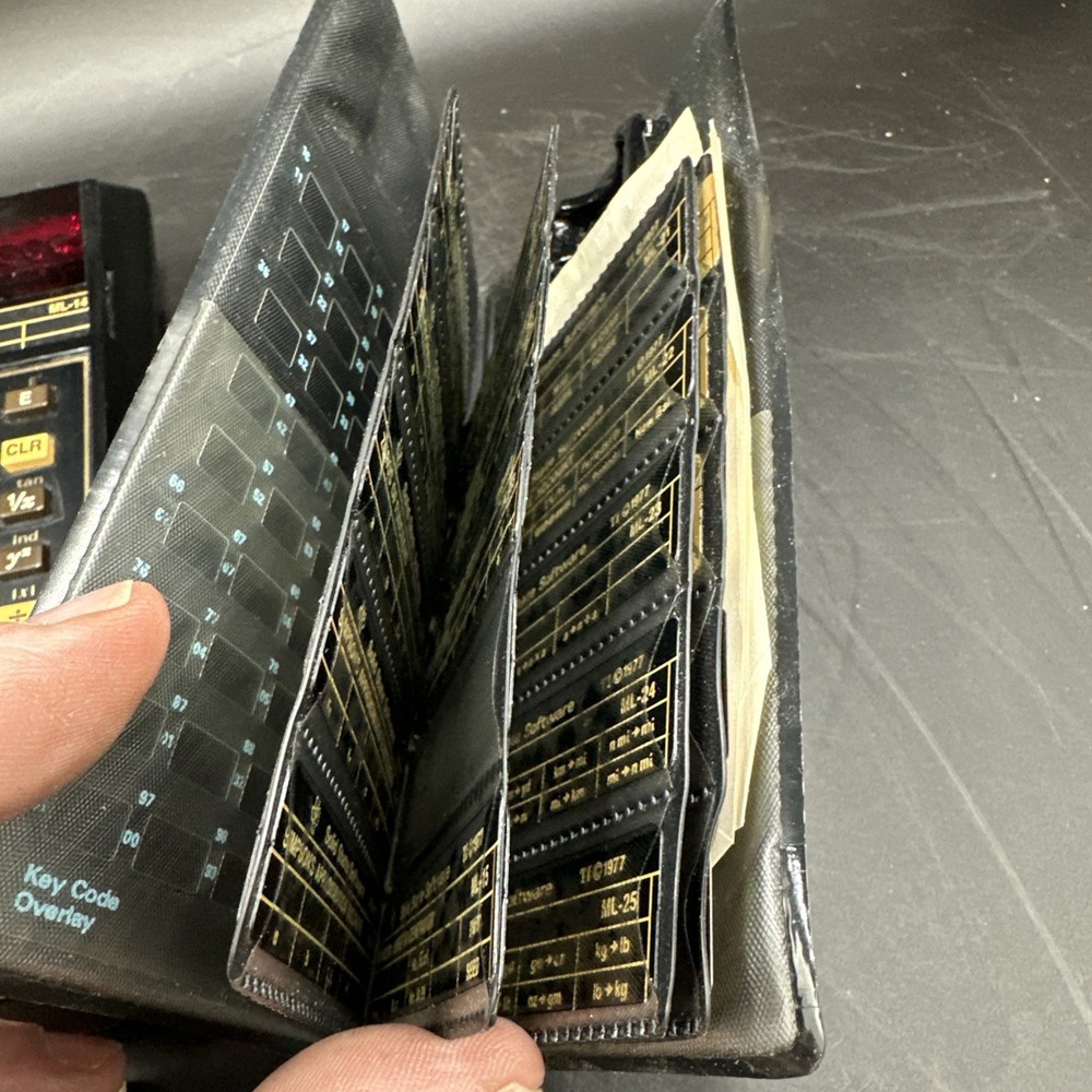 Texas Instruments 58/59 Programmable Calculator Package Case Manual Untested