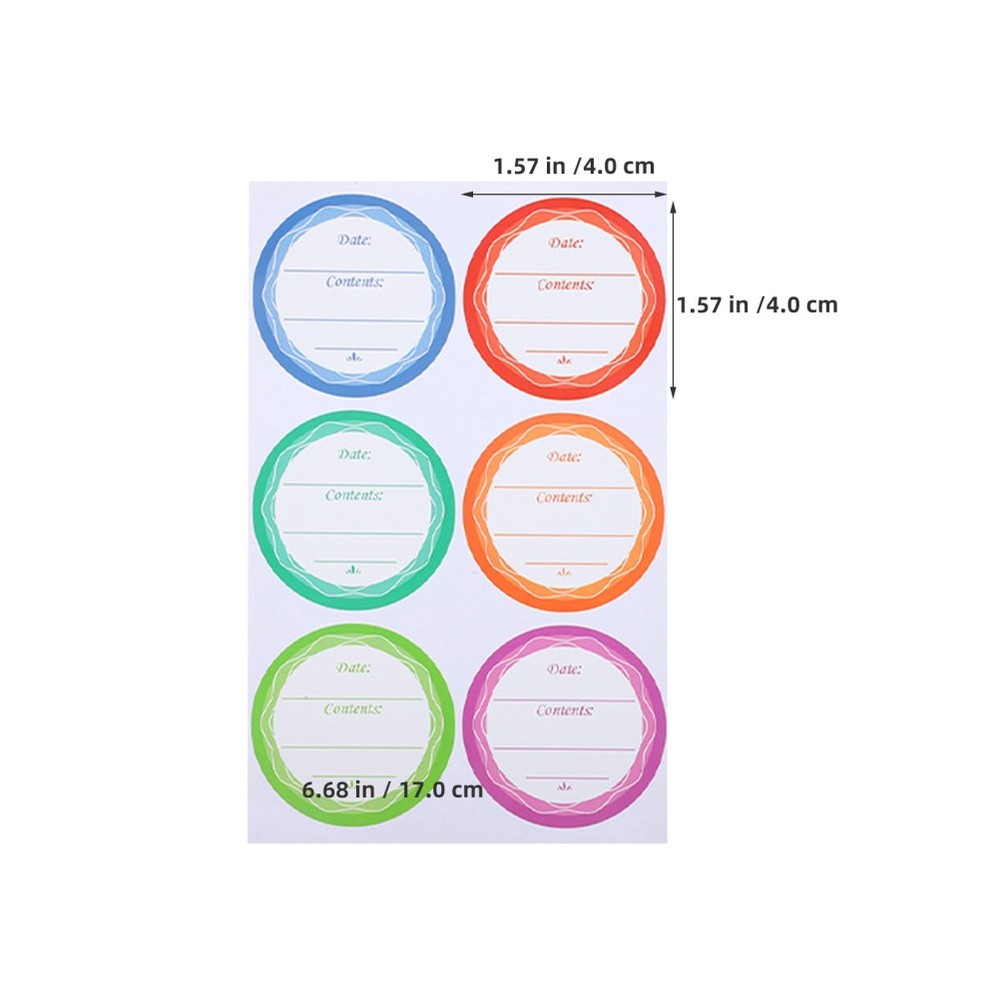 80 Sheets Waterproof Labels Kitchen for Containers Bottle Stickers