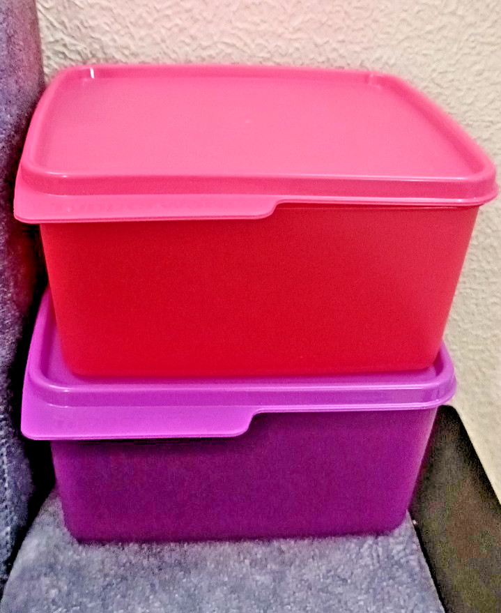Tupperware Keep Tab Medium Rectangle Dry Storage Container Set 1.2 ltr