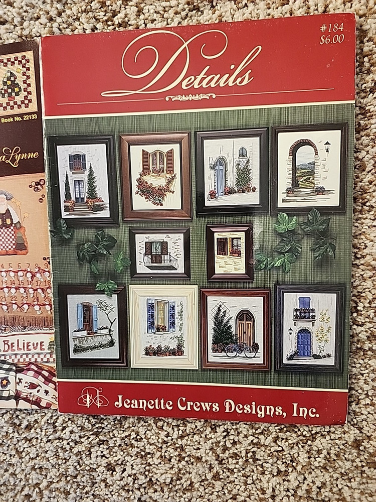 7 Jeanette Crew Designs Counted Cross Stitch Pattern Leaflets