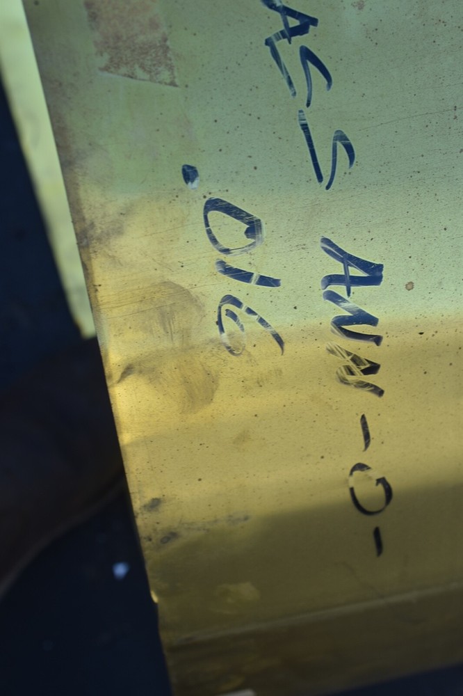 brass sheet 13.5" x 79" x .016"