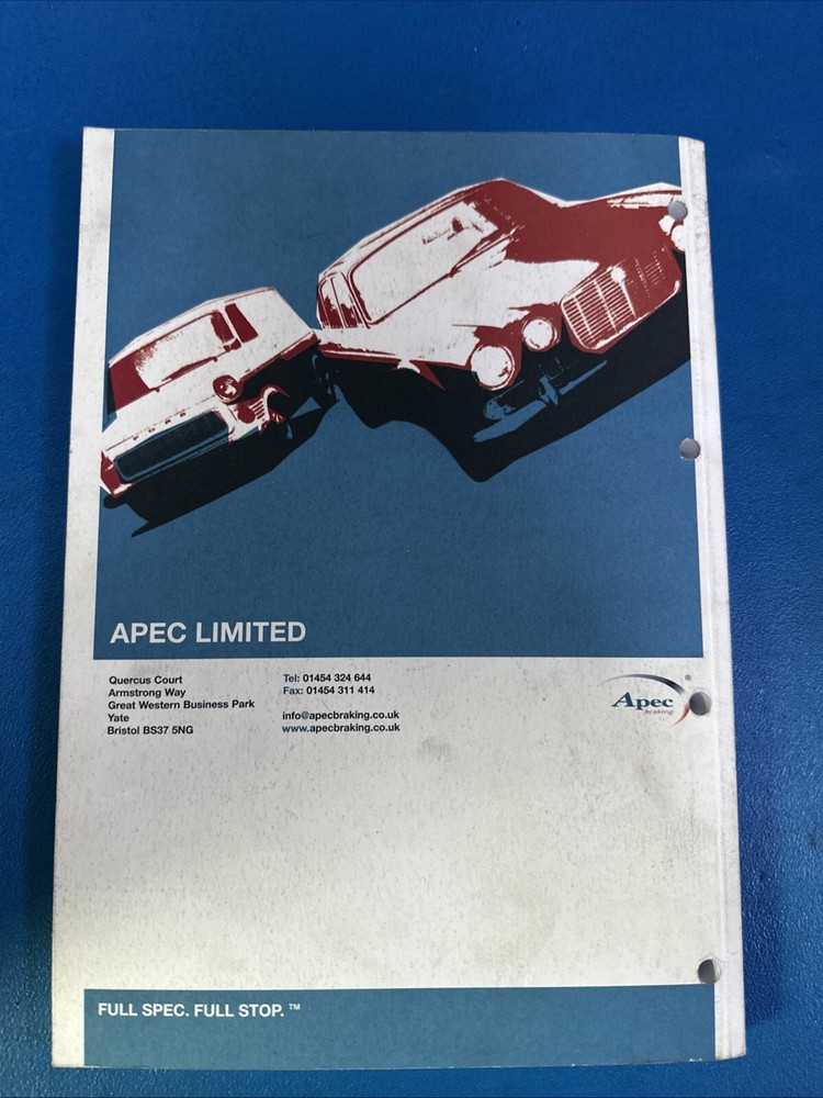 APEC BRAKING CATALOGUE 1960S TO 1994 SAME DAY DISPATCH