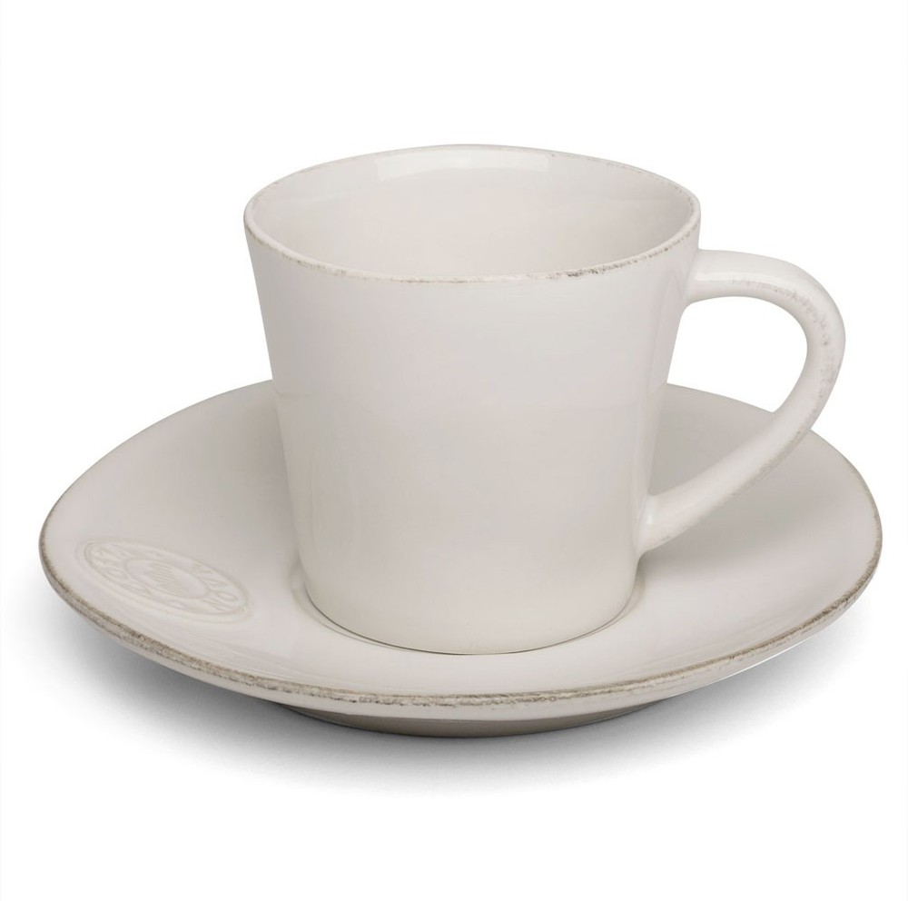 Costa Nova Nova White Teacup & Saucer 190ml