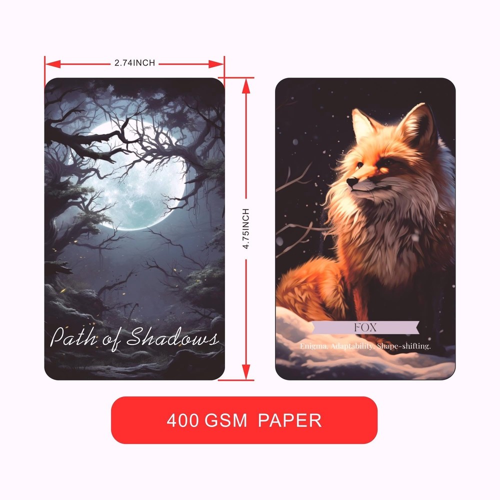 Path of Shadows Oracle Cards, Shadow Deck, Messages Medium, Black