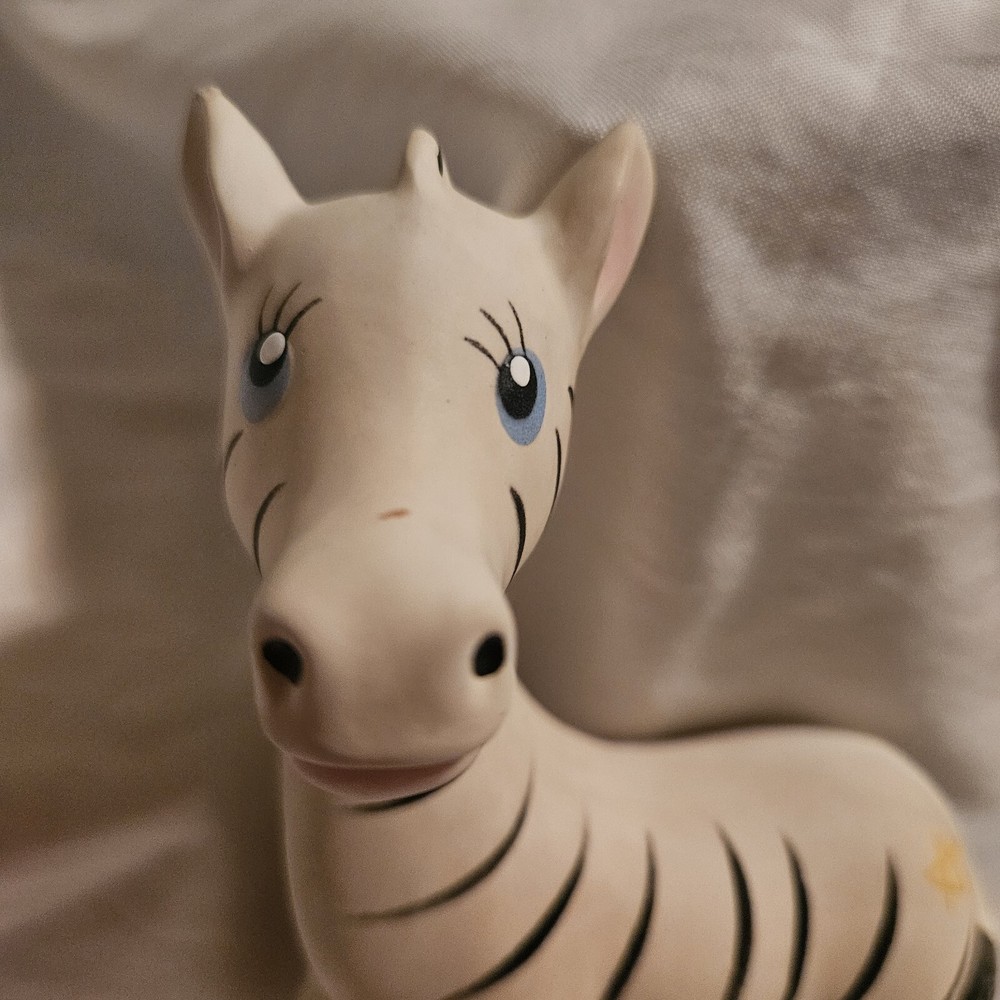 Zeta Zebra squeak toy silicone teether