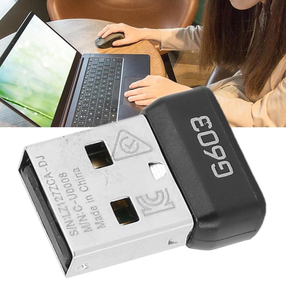 G603 USB Mouse Receiver, 2.4G USB Dongle Mouse Receiver Adapter Replacement