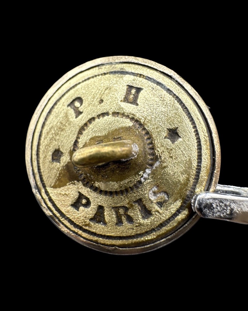 Antique Brass Ivy Paris Button