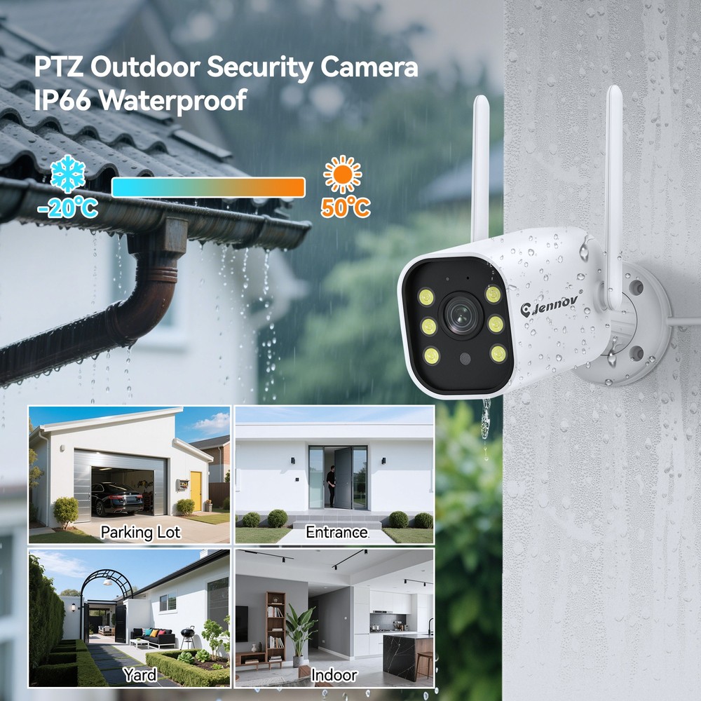 5MP Wireless CCTV Home Security Camera System Auto Cascading NVR AI Detection