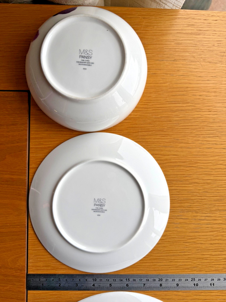 Choice of Modern Marks & Spencer 'Pansy' Patterned Tableware