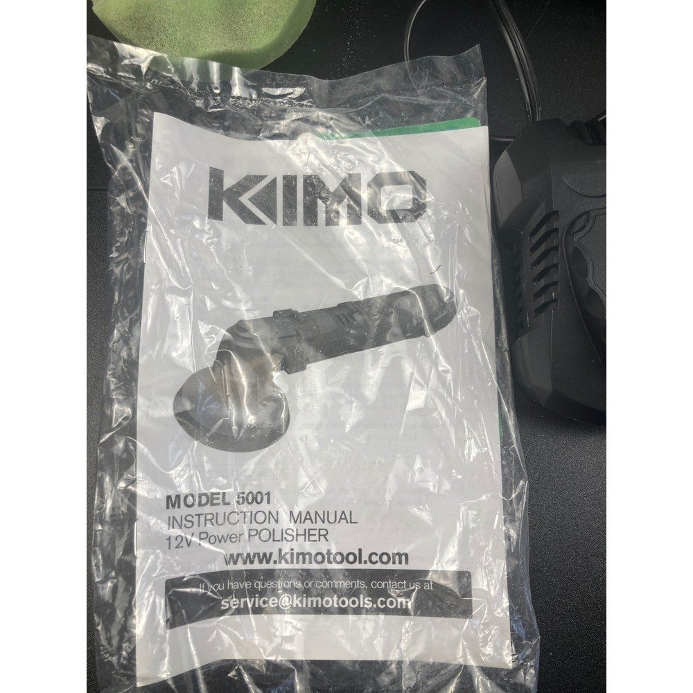 KIMO 12v 5 Speed Cordless Polisher Buffer Sander Car Detailing Kit Bundle Tested