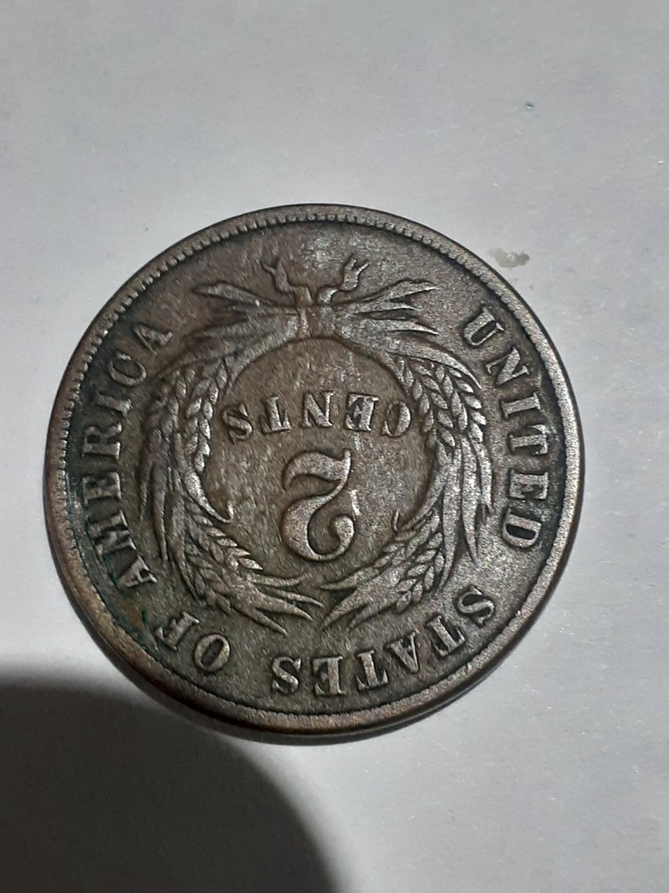 1868 TWO CENT PIECE