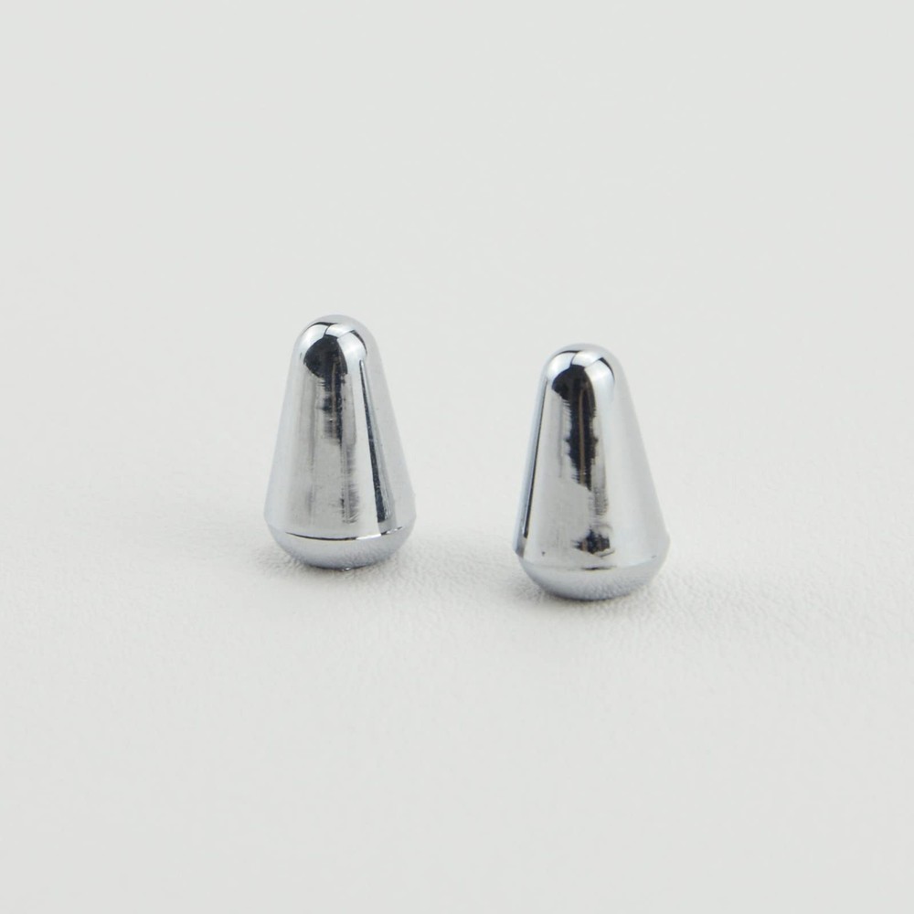 Silver Toggle Switch Tip Knob Caps for Electric Guitar 5 Way Toggle Pickup Se...