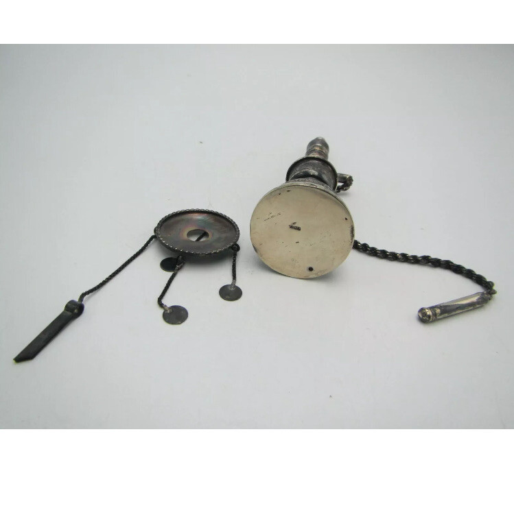 HOOKAH Pipe Fine Vintage Solid Silver .900 - Cairo Egypt Egyptian - Sterling 925