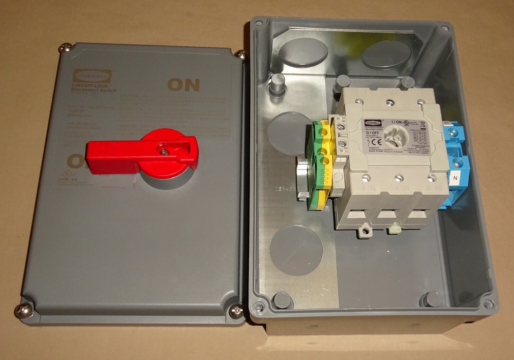 Hubbell HBLDS10VFD Disconnect Switch 100A NEW